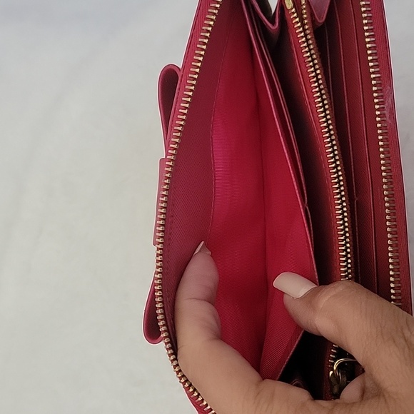 COPY - PRADA Saffiano Leather Pink Zippy Wallet - Picture 7 of 7